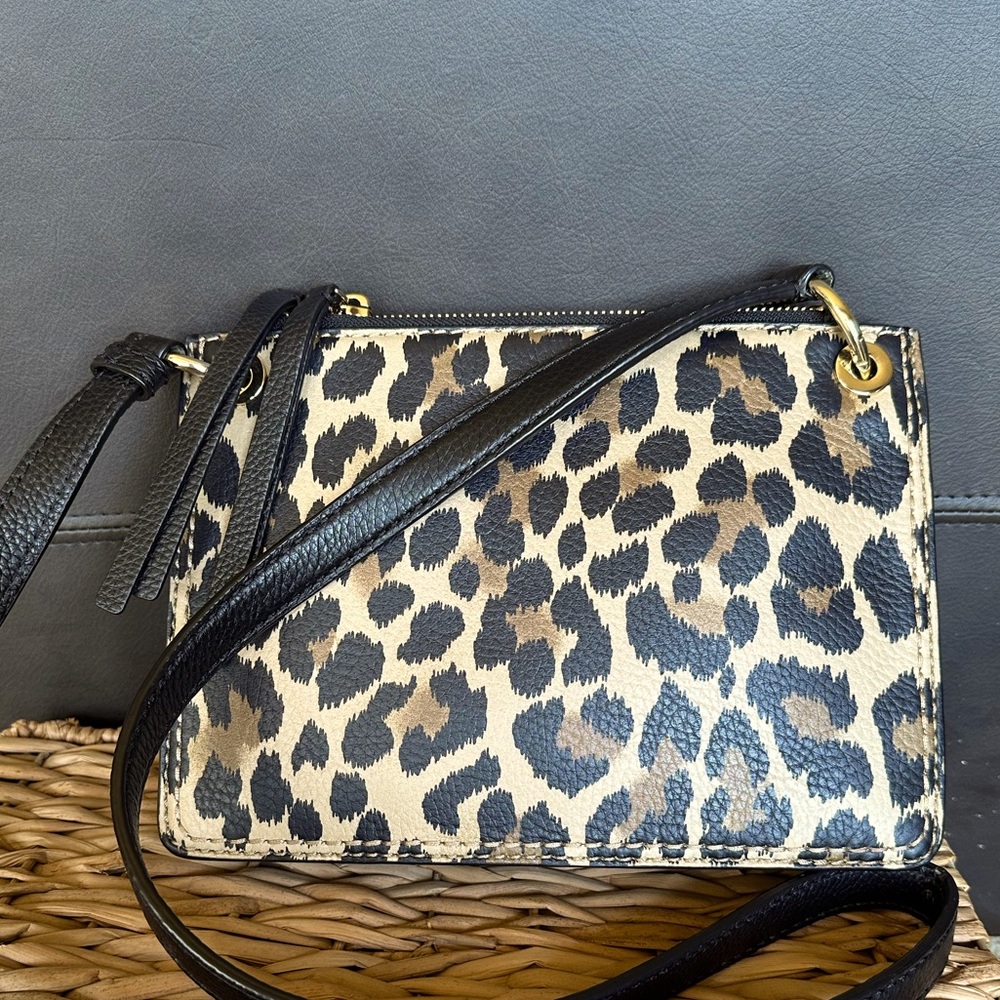 Kate spade animal print leather bag